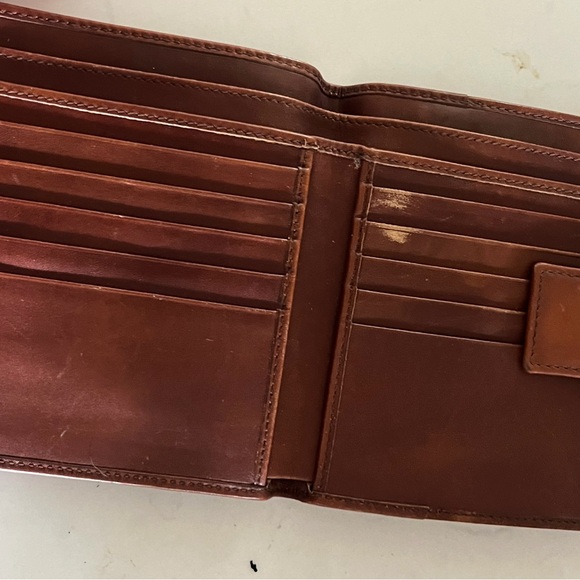 GUCCI Dollar Calf Interlocking GG Logo Leather Wallet Brown - Picture 6 of 8